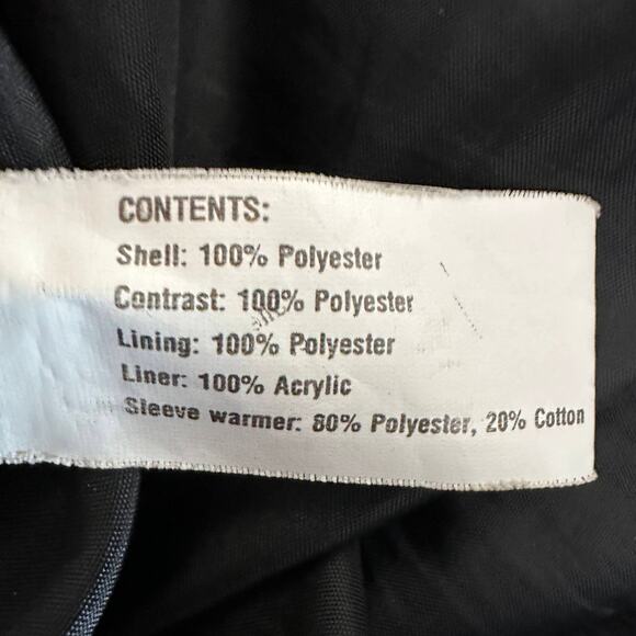 Gallery Woman Jacket WMNS 1X Black Long Sleeve Hooded Button Up Knee-Length Plus - Picture 6 of 7